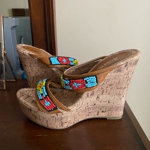 Colorful summer wedges